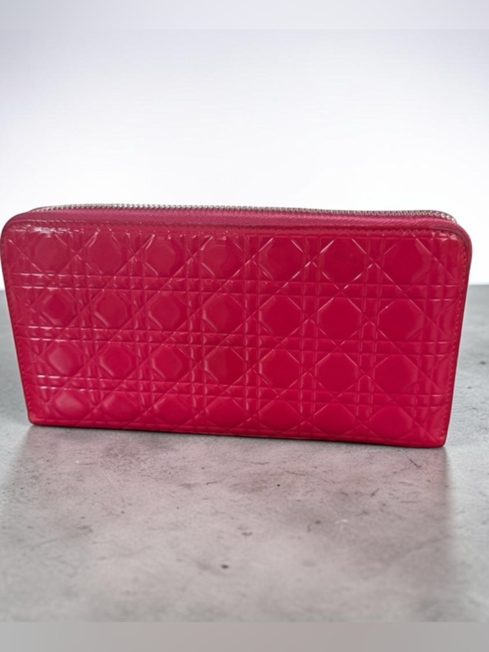 Christian Dior cannage Patent Leather Wallet